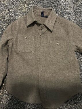 Janie & jack size 2T Wool-Blend Button down shirt in gray